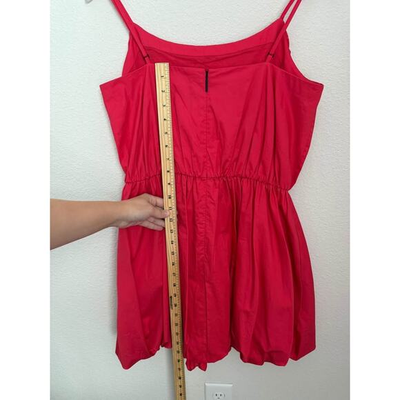 Jason Wu Women’s Poplin Red Bubble Summer Preppy Mini Dress Sz M - Picture 5 of 7